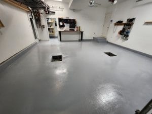 Solid Epoxy System Garage Grey Cove Waterproof Concrete repair Système époxy solide Garage Grey Cove Réparation de béton imperméable Montreal