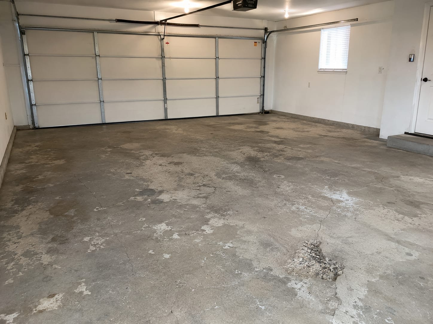 Before - raw concrete